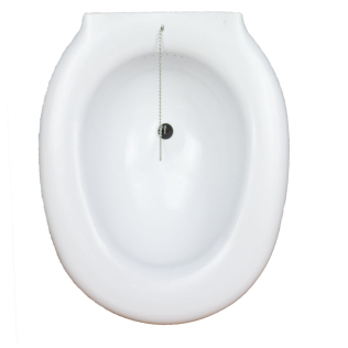 Plastic Sanitary Bidet | Attachable to the Toilet | Dimensions :38 x 41.5 x 14 cm | With Plug