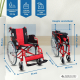 Opvouwbare rolstoel | Remmen op handgrepen en wielen | Ultralicht | Tweedelige rugleuning | Aluminium | Torre | Mobiclinic - Foto 2