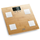 Digitale weegschaal voor in de badkamer tot 150 kg | Bamboe hout | Barbara | ADE - Foto 1