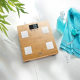Digitale weegschaal voor in de badkamer tot 150 kg | Bamboe hout | Barbara | ADE - Foto 2