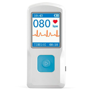 Mobiclinic | Draagbaar elektrocardiografisch apparaat | Hartslagmeter | MB10 | Draagbaar ECG | Met kleurenscherm |