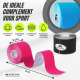 Set van 4 Kinesiotape | Roze, Blauw, Zwart en Beige | Neuromusculaire Bandage | 5mx5cm | Mobitape | Mobiclinic - Foto 2