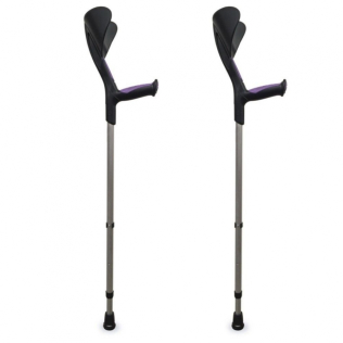 2 Advance Crutches Pack | Anatomic Rubber Handle | Purple 2 Advance Crutches Pack | Anatomic Rubber Handle | Purple