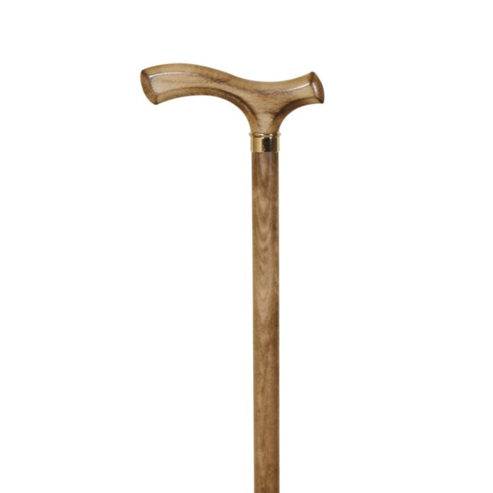 Wandelstok, hout, met ring, polsband