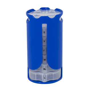 Pillendoos organizer per week | 4 stuks | toren model van kleuren
