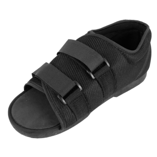 Postoperatieve schoen | Klittenbandsluiting | Zwarte kleur | Tweehandig | Verschillende maten