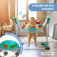 Baby Jumper | 8 Speelgoed | 7 Liedjes | 3 Hoogtes | 360º Draaibare Stoel | Wasbaar | Tiger | Veelkleurig | Mobiclinic - Foto 4