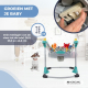 Baby Jumper | 8 Speelgoed | 7 Liedjes | 3 Hoogtes | 360º Draaibare Stoel | Wasbaar | Tiger | Veelkleurig | Mobiclinic - Foto 5