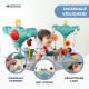 Baby Jumper | 8 Speelgoed | 7 Liedjes | 3 Hoogtes | 360º Draaibare Stoel | Wasbaar | Tiger | Veelkleurig | Mobiclinic - Foto 6
