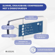 Anti decubitus luchtkussen | Wisselcellen | Met compressor | Verstelbaar | ARES | Mobiclinic - Foto 7