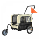 Hondenkar en transportkar | 2 x 1 | Waterdichte hoes | 40 kg | 600D Oxford| 123 x 67 x 100 cm | Bark | Mobiclinic - Foto 1