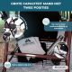 Rollator lichtgewicht | Inklapbaar en verstelbaar | Aluminium | Met mandje en zitting | Bordeaux | Escorial | Mobiclinic - Foto 7