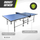 Pingpongtafel | Opvouwbaar | Professioneel ontwerp | 360º wielen | Net, peddels en ballen | Tokyo | Blauw | Mobiclinic - Foto 8
