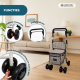 Boodschappentrolley rollator | 4 wielen | Opvouwbaar | Met tas | Met remsysteem | Ruitjes | Coliseo | Mobiclinic - Foto 3