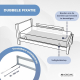 Bedbarrière | Opvouwbaar | Transporteerbaar | Dubbele bevestiging | 150cm | Veilig | Max. 25kg | Dromerig | Mobiclinic - Foto 4