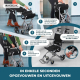 Transportrolstoel | Opvouwbaar | Met transporttas en remmen | Zwart | Neptuno | Mobiclinic - Foto 4