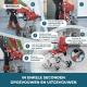 Transportrolstoel | Opvouwbaar | Aluminium | Met transporttas en remmen | Neptuno | Mobiclinic - Foto 4