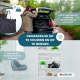 Transfer rolstoel | Opvouwbaar | Aluminium | Kleine wielen | Remmen op handvaten | Zwart | Saturnus | Mobiclinic - Foto 5