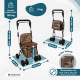 Boodschappentrolley rollator | 4 wielen | Opvouwbaar | Met tas | Met remsysteem | Leuke Print | Coliseo | Mobiclinic - Foto 1