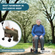 Boodschappentrolley rollator | 4 wielen | Opvouwbaar | Met tas | Met remsysteem | Leuke Print | Coliseo | Mobiclinic - Foto 6