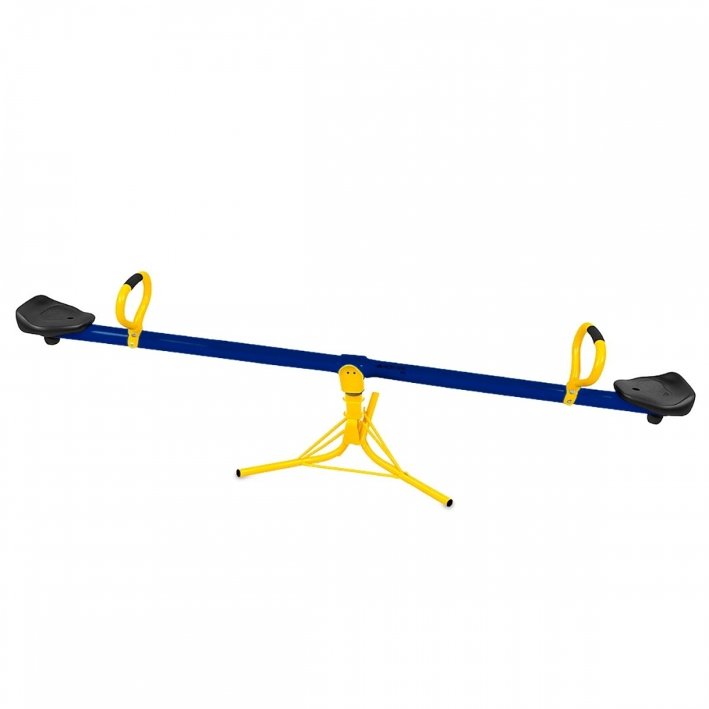 Kinderschommelstoel, 360º rotatie, 2 zitplaatsen, 200 x 66 x 35 cm, comfortabele grip, veilig, mobifun, mobiclinic