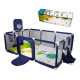 Kinderspeelplaats | Tapijt | 128x233 cm | Ringen | Voetbalmand en net | Transporttas | Kidland | Mobiclinic - Foto 1