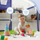 Kinderspeelplaats | Tapijt | 128x233 cm | Ringen | Voetbalmand en net | Transporttas | Kidland | Mobiclinic - Foto 5