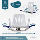 Draaibare badstoel | Draaiende badstoel | Armleuningen | Anatomische rugleuning | 360º | Lago | Mobiclinic - Foto 2