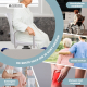 Draaibare badstoel | Draaiende badstoel | Armleuningen | Anatomische rugleuning | 360º | Lago | Mobiclinic - Foto 6