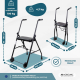 Rollator voor ouderen | Opvouwbaar | Zitting | 2 wielen | Zwart | Emérita | Mobiclinic - Foto 2