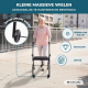 Rollator voor ouderen | Opvouwbaar | Zitting | 2 wielen | Zwart | Emérita | Mobiclinic - Foto 6