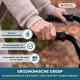 Rollator voor ouderen | Opvouwbaar | Zitting | 2 wielen | Zwart | Emérita | Mobiclinic - Foto 7