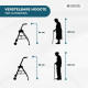 Looprek met 2 wielen | Gewatteerde zitting| Blauw | Emérita | Mobiclinic - Foto 3