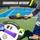 Pickleballset | 4 rackets | 4 ballen | Net met wielen | Draagtas | Antislipgreep | Mobiall | Mobiclinic - Foto 4