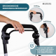 Boodschappentrolley rollator | 4 wielen | Opvouwbaar | Met tas | Met remsysteem | Ruitjes | Coliseo | Mobiclinic - Foto 7