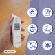 Oorthermometer | Geheugen | Koortsalarm | Automatische uitschakeling | Weergave | ºC en ºF | Thermometer | Mobiclinic - Foto 3