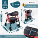 Bariatrische rollator | Opvouwbaar | Tot 204 kg | Versterkt aluminium | Remmen | 360º wielen | Mand | Madeira | Mobiclinic - Foto 2