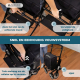 Opvouwbare rollator | Winkelwagen | Remsysteem | Verstelbare hoogte | Enkelvoudige hendel | XXL-tas | Formen | Mobiclinic - Foto 6