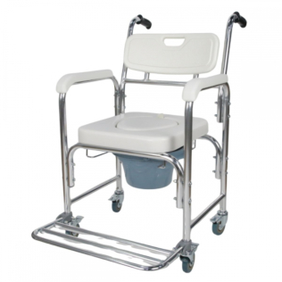 Toiletzitting met toilet | Uitneembaar toilet 4,3L | Voetensteun en armleuningen | Wielen met remmen | Rope | Mobiclinic Toiletzitting met toilet | Uitneembaar toilet 4,3L | Voetensteun en armleuningen | Wielen met remmen | Rope | Mobiclinic