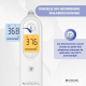 Oorthermometer | Geheugen | Koortsalarm | Automatische uitschakeling | Weergave | ºC en ºF | Thermometer | Mobiclinic - Foto 4
