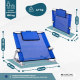 Rugsteun | Verstelbaar in 5 posities | Cervicale pad | Opvouwbaar | Patria | Mobiclinic - Foto 2