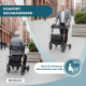 Opvouwbare rollator | Aluminium | Tot 136kg | Remhendels | Zitting en rugleuning | Roségoud | Trajano | Mobiclinic - Foto 6