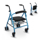 Rollator | Opvouwbaar | Aluminium | Zitting en rugleuning | Blauw | Paterna | Clinicalfy - Foto 5