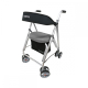 Rollator met zitje | Aluminium | 4 wielen | Grijs | Kanguro HD | FORTA - Foto 1