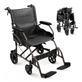 Opvouwbare rolstoel | Opvouwbare rugleuning en voetsteunen |...