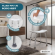 Douche/toiletstoel | In hoogte verstelbaar met ergonomische zitting en anti-slip doppen | San Fermín | Mobiclinic - Foto 4