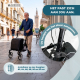 Opvouwbare rollator | Winkelwagen | Remsysteem | Verstelbare hoogte | Enkelvoudige hendel | XXL-tas | Formen | Mobiclinic - Foto 7