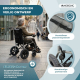 Opvouwbare elektrische rolstoel | Aluminium | Lichtgewicht 16 kg | Lithiumbatterij | Bereik 10 km | Mara | Mobiclinic - Foto 8