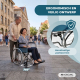 Rolstoel | Opvouwbaar | Grote wielen | Orthopedisch | Lichtgewicht | Júcar | Clinicalfy - Foto 5