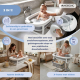 Babybadje | In hoogte verstelbaar | Opvouwbaar | Wielen met 360º rem | Kussen | Opbergruimte | Bubba Max | Mobiclinic - Foto 4
